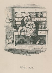 Scéna života v Londýně: Watkins Tottles od George Cruikshank