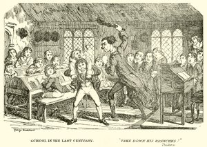 Škola v minulém století od George Cruikshank