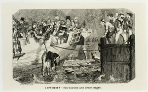 Září - Nadměrné a nedostatečné náklady od ocelových leptů George Cruikshanka po komiksové almanachy (Over-Boarded and Under-Lodged from George Cruikshank