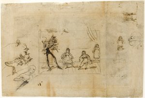 Studie na lekci tance, část 2: Menuet od George Cruikshank