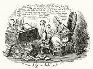 Věk intelektu (rytina) od George Cruikshank