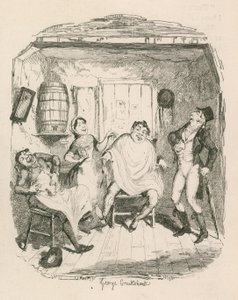 Holičství od George Cruikshank
