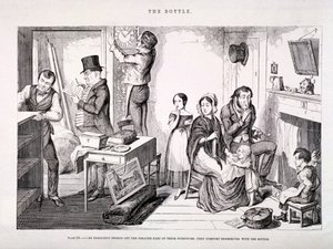 "Láhev", 1847 od George Cruikshank