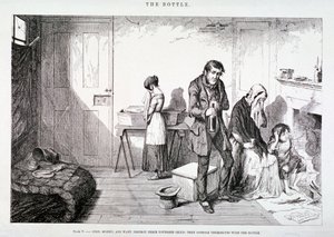 "Láhev", 1847 od George Cruikshank