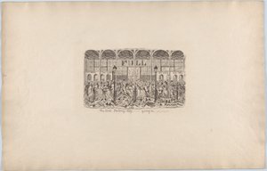První šilinkový den, 1851, 1851. od George Cruikshank