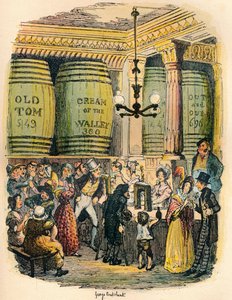 Gin Palace, c1900 od George Cruikshank