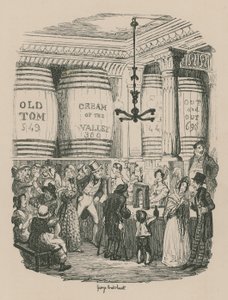 Obchod s ginem od George Cruikshank