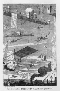 Výška spekulací, bezdůvodná očekávání (rytina) od George Cruikshank