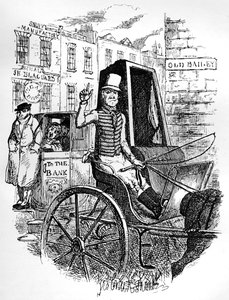 Poslední taxikář a první Omnibus Cad, c1900 od George Cruikshank