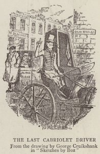 Poslední řidič kabrioletu od George Cruikshank