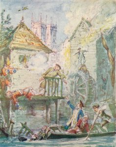 Dcera lakomců: 1920, Dispersion of the Jacobite Club, c1842, 1913 od George Cruikshank