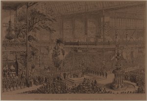 Zahájení Velké průmyslové výstavy všech národů, 1. května od George Cruikshank