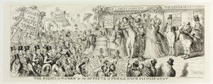 "Práva žen" aneb účinky ženského zrovnoprávnění od ocelorytu George Cruikshanka po komiksové almanachy: 1835-1853 od George Cruikshank