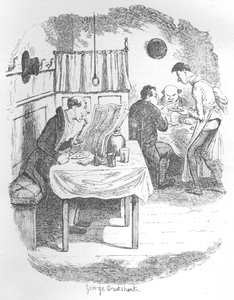Vysoký, tenký, bledý člověk, c1900 od George Cruikshank