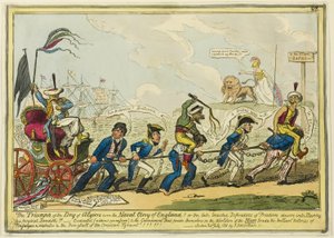 Triumf alžírského dýdžeje nad námořní slávou Anglie!! od George Cruikshank