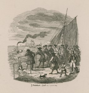 Promenáda, nemocnice Greenwich od George Cruikshank