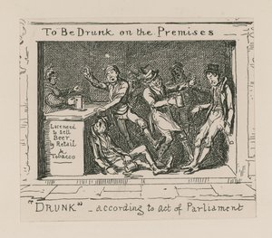 Být opilý v areálu od George Cruikshank