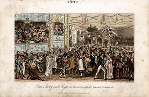 Tom, Jerry a Logic na Velkém karnevalu, 1821 od George Cruikshank