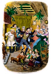 Viktoriánské vánoční přání od George Cruikshank od George Cruikshank