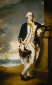 Kapitán Hugh Palliser (1723-1796), asi 1775 (olej na plátně)