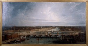 Double London Bridge navržený pro Londýn, 1800.