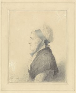 Portrét starší dámy, 1796 (grafit, inkoust a wc na papíře)