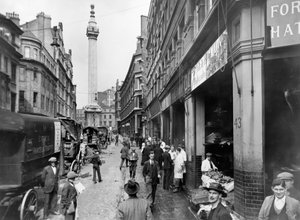 Monument Street a Monument, City of London, před rokem 1933