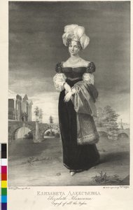 Luisa Marie Augusta Bádenská (rytina) od George Dawe