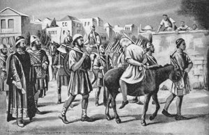 Poprava patriarchy Konstantina (litografie)