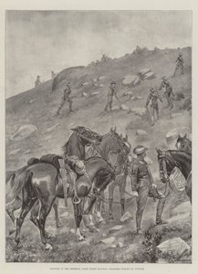 Voják imperiálního lehkého koně drží nabíječky během útoku od George Derville Rowlandson