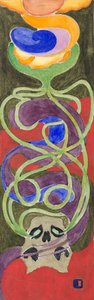 Second Study for Envy, cca 1898 (akvarel)