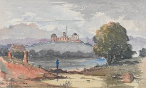 Observatoř, Kapské Město. Sídlo sira J Maclear, cca 1859-62 (akvarel) od George E.L.S. Sanford