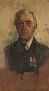 Portrét B. Baxtera, 90. a 41., kolem roku 1920 (olej na panelu)