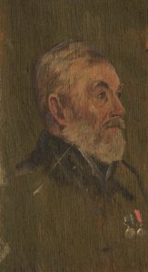 Portrét H. Fussella, L.T.C., c. 1920 (olej na panelu)