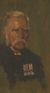 Portrét P. Page, 4th, c. 1920 (olej na panelu) od George Edmund Butler