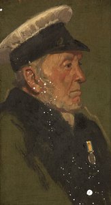Portrét W. Lavingtona, R.N., c. 1920 (olej na panelu) od George Edmund Butler