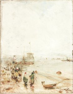 North Shields Fish Quay (olej na plátně)