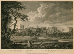 Pohled na palác arcibiskupa z Canterbury v Lambeth, Surrey