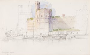 Zámek Caernarvon, 1899. od George Elbert Burr