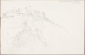 Zámek Rheinfels, St. Goar od George Elbert Burr
