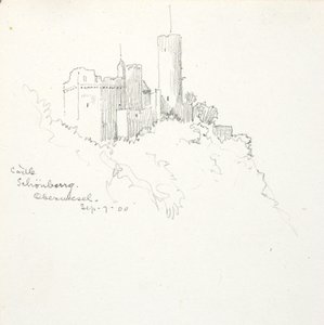 Zámek Schönburg, Oberwesel od George Elbert Burr