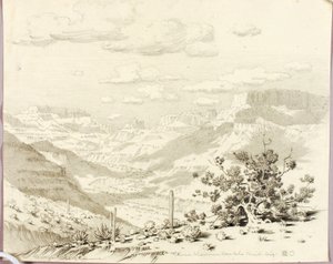 Stíny mraků, Apache Trail, Arizona od George Elbert Burr