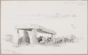 Cromlech u Cricciethu, Severní Wales/Pobřeží u Pensarnu, Severní Wales od George Elbert Burr