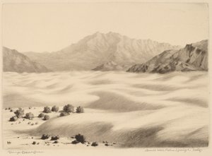 Duny poblíž Palm Springs, Kalifornie (č. 2) od George Elbert Burr