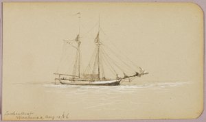 Dřevařská loď, Mackinac od George Elbert Burr