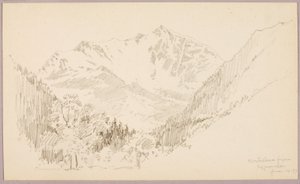 Monte Rosa z Ceppomorelli od George Elbert Burr