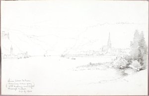 Rýn pod St. Goar od George Elbert Burr