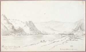 Rýn, od Caub od George Elbert Burr