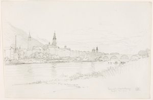 Západ slunce, Heidelberg od George Elbert Burr