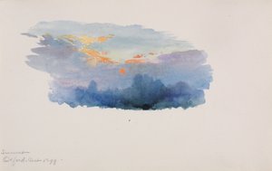 Západ slunce, Oxford od George Elbert Burr